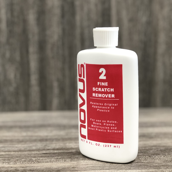 Close up of the 8 oz. Novus plastic polish and cleaner #2