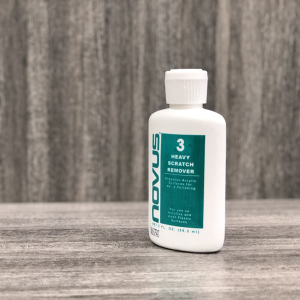 Close up of the 2 oz. Novus plastic polish and cleaner #3
